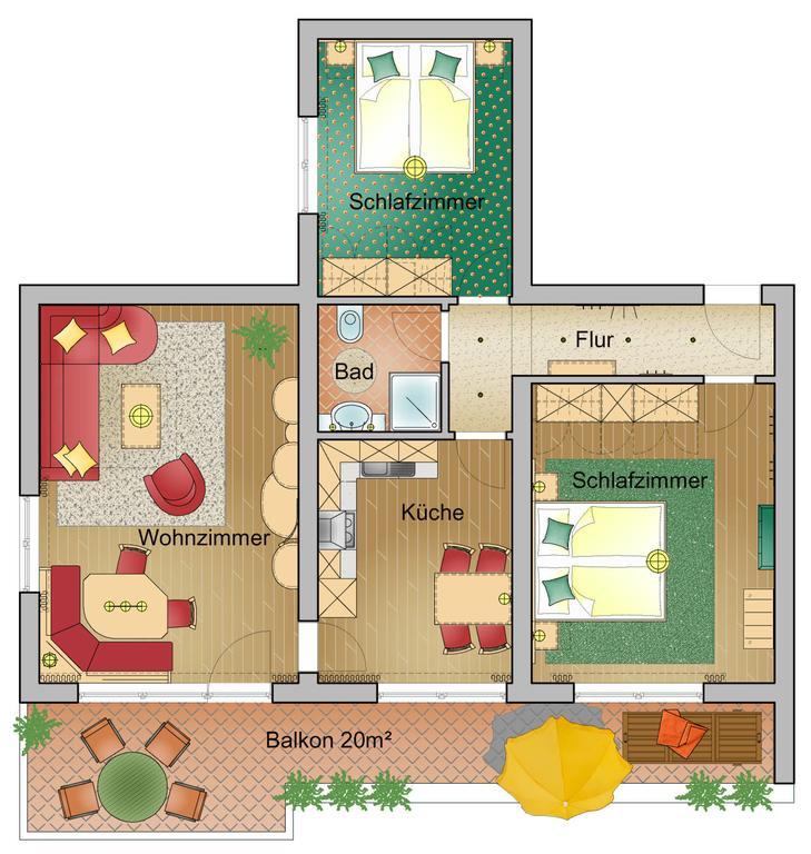 Appartements Kristall อับเทเนา ภายนอก รูปภาพ