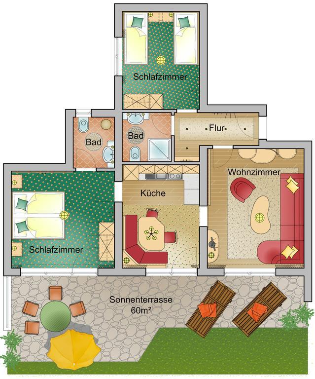Appartements Kristall อับเทเนา ภายนอก รูปภาพ